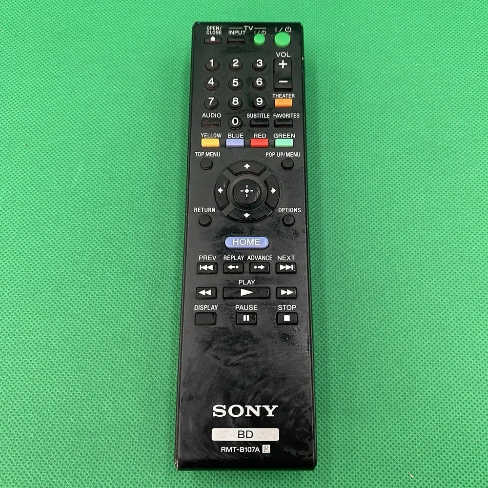Original Sony RMT-B107A Bluray DVD Player Remote Control